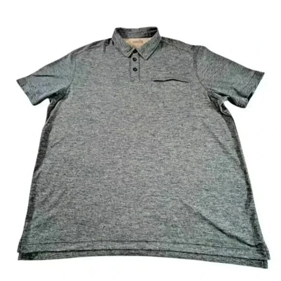 Duluth Trading Men's Blue Heather Armachilla Cooling Relaxed Fit Polo SIZE-XL - Picture 1 of 7